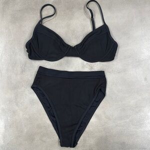 L*Space Black Underwire Bikini Set